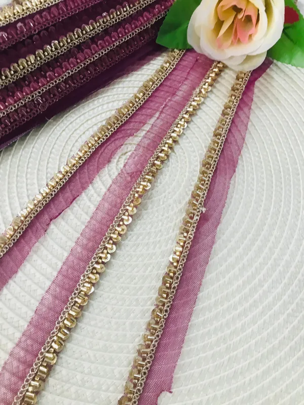 PREMDAS_LACE_Net_Fabric_Katdana_Nalki_Lace_for_Saree's_Border_Finetage_Pipe_Lace_for_Dresses,_Sarees,_Lehenga,_Suits,_Blouses,_Dupatta,_Chunri_and_Craft_(9meter)