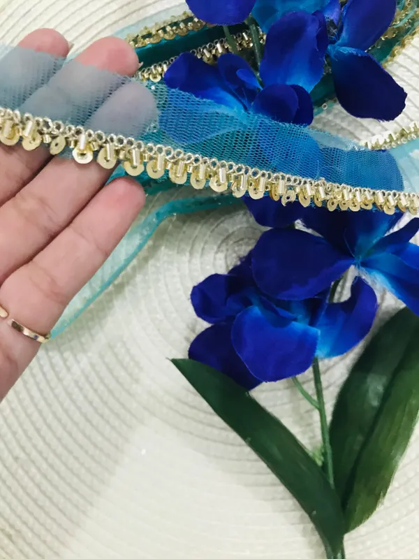 PREMDAS_LACE_Net_Fabric_Katdana_Nalki_Lace_for_Saree's_Border_Finetage_Pipe_Lace_for_Dresses,_Sarees,_Lehenga,_Suits,_Blouses,_Dupatta,_Chunri_and_Craft_(9meter)