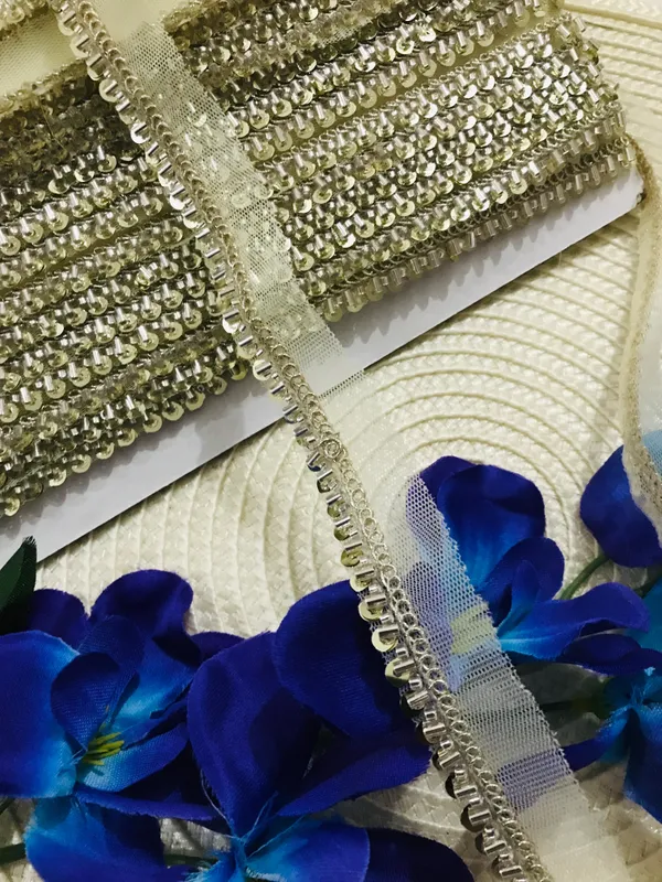 PREMDAS_LACE_Net_Fabric_Katdana_Nalki_Lace_for_Saree's_Border_Finetage_Pipe_Lace_for_Dresses,_Sarees,_Lehenga,_Suits,_Blouses,_Dupatta,_Chunri_and_Craft_(9meter)