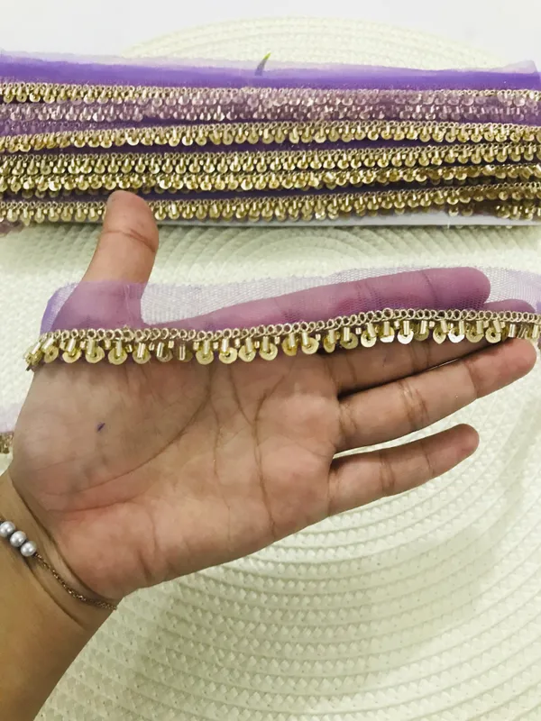 PREMDAS_LACE_Net_Fabric_Katdana_Nalki_Lace_for_Saree's_Border_Finetage_Pipe_Lace_for_Dresses,_Sarees,_Lehenga,_Suits,_Blouses,_Dupatta,_Chunri_and_Craft_(9meter)