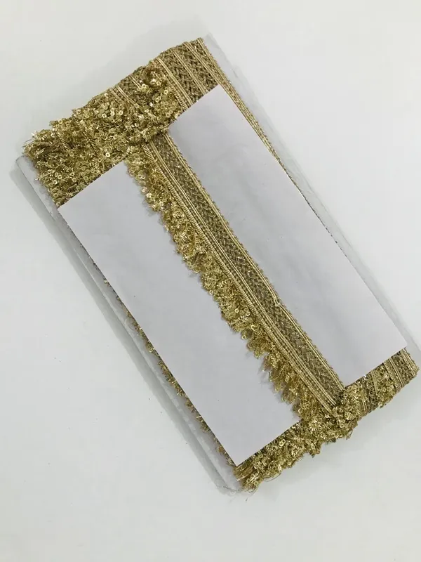 PREMDAS_LACE_Zari_LACE_on_Net_Design_Border_Lace_for_Saree_Border,_Shiny_Gold_Zari,_sequence_lace,_Kurta,_Dupatta,_Blouse,_Gown,_Lehenga_&_Neckline_Border_Lace_for_Sewing,_Embroidery,_Edging,_Saree_Border,_Blouse,_Dupatta_Border,_Lehenga,_Kurti,_Material_Trim_Laces_&_Borders_Material_etc.