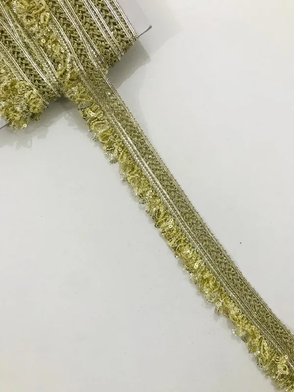 PREMDAS_LACE_Zari_LACE_on_Net_Design_Border_Lace_for_Saree_Border,_Shiny_Gold_Zari,_sequence_lace,_Kurta,_Dupatta,_Blouse,_Gown,_Lehenga_&_Neckline_Border_Lace_for_Sewing,_Embroidery,_Edging,_Saree_Border,_Blouse,_Dupatta_Border,_Lehenga,_Kurti,_Material_Trim_Laces_&_Borders_Material_etc.