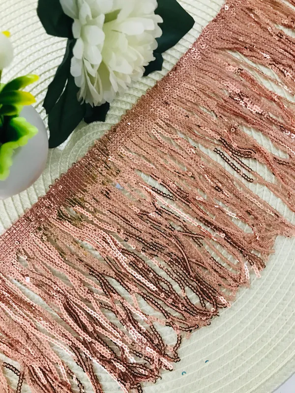 Premdas_Lace_Colorful_Sequin_Tassel_Lace_Trim_Ribbon_Fringe_DIY_Handmade_Dance_Performance_Clothing_Decoration_Accessorie_(3miter)_Length_-_6_Inch