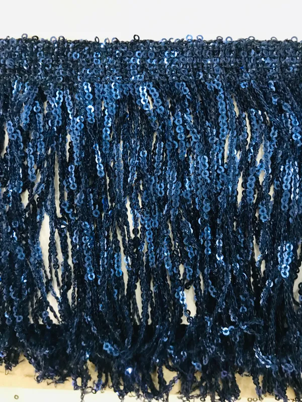 Premdas_Lace_Colorful_Sequin_Tassel_Lace_Trim_Ribbon_Fringe_DIY_Handmade_Dance_Performance_Clothing_Decoration_Accessorie_(3miter)_Length_-_6_Inch