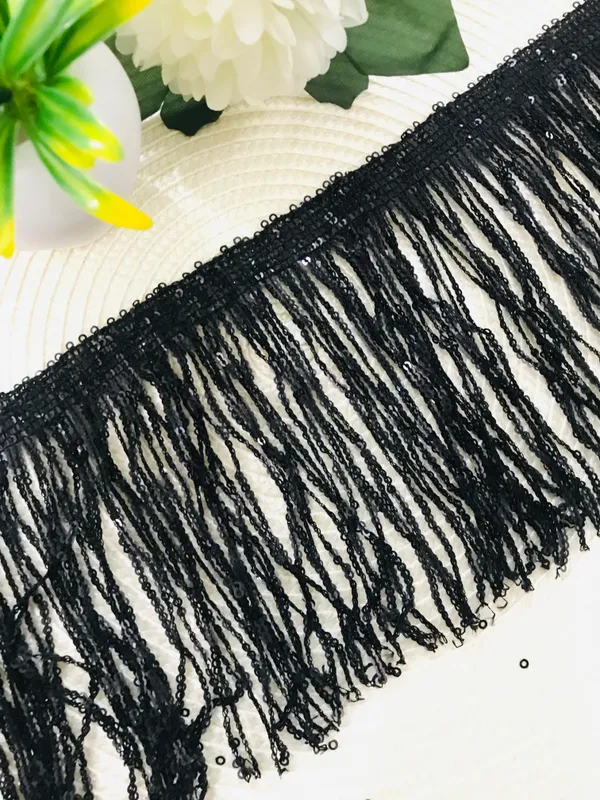 Premdas_Lace_Colorful_Sequin_Tassel_Lace_Trim_Ribbon_Fringe_DIY_Handmade_Dance_Performance_Clothing_Decoration_Accessorie_(3miter)_Length_-_6_Inch