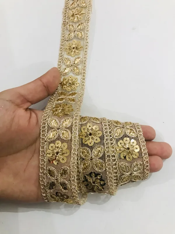 Premdas_Lace_Embroidery_Gold_Work_with_Sequence_Design_Lace_Border_Falls_for_Saree,_Dresses,_Lehenga,_Decorative_Ribbon