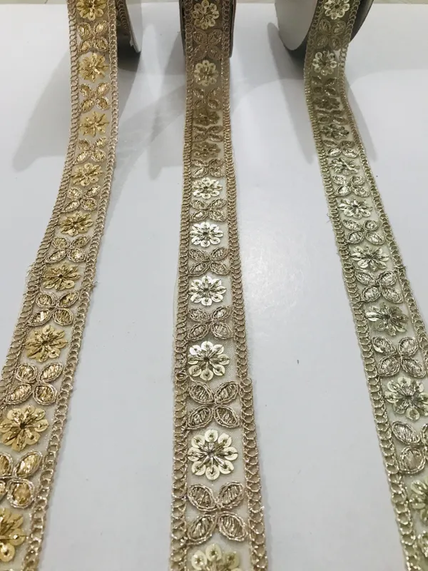 Premdas_Lace_Embroidery_Gold_Work_with_Sequence_Design_Lace_Border_Falls_for_Saree,_Dresses,_Lehenga,_Decorative_Ribbon