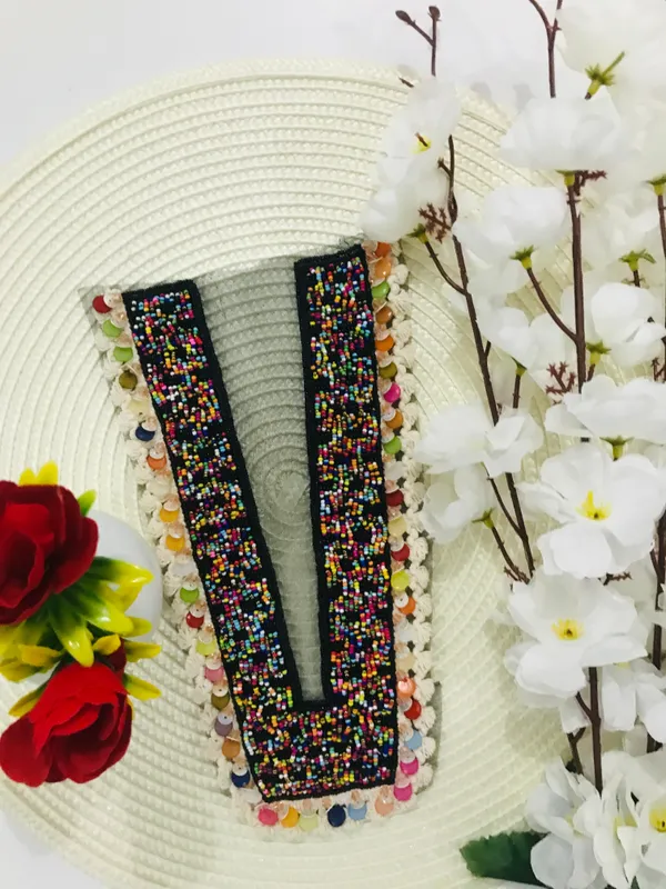 Premdas_Lace_Embroidery_Premium_V_Neck_patch_for_Kurti_Sewing_On_Applique_Patches/Decorative_Patches_for_Clothes,_Jackets,_Jean's,_Blouse,_Saree,_Dress_Decoration_Necklace_Sewing_round_Patch_Decal_Neckline_Badge_Handmade_DIY_Decorative_Fabric_Packig_1_pieces