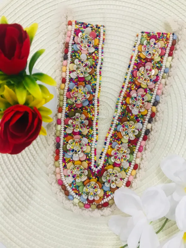Premdas_Lace_Embroidery_Premium_V_Neck_patch_for_Kurti_Sewing_On_Applique_Patches/Decorative_Patches_for_Clothes,_Jackets,_Jean's,_Blouse,_Saree,_Dress_Decoration_Necklace_Sewing_round_Patch_Decal_Neckline_Badge_Handmade_DIY_Decorative_Fabric_Packig_1_pieces