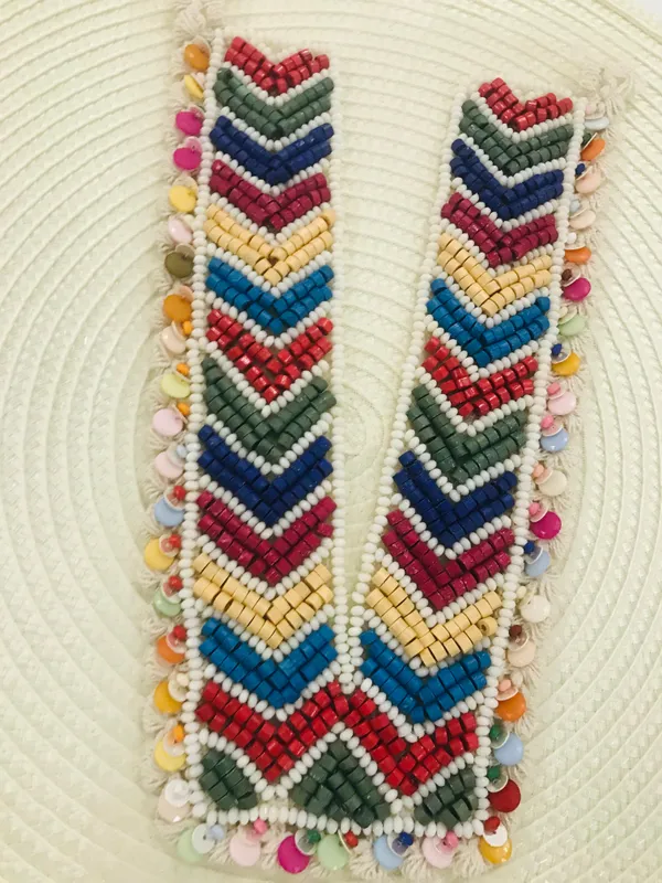 Premdas_Lace_Embroidery_Premium_V_Neck_patch_for_Kurti_Sewing_On_Applique_Patches/Decorative_Patches_for_Clothes,_Jackets,_Jean's,_Blouse,_Saree,_Dress_Decoration_Necklace_Sewing_round_Patch_Decal_Neckline_Badge_Handmade_DIY_Decorative_Fabric_Packig_1_pieces