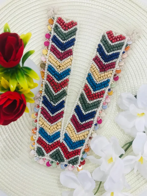 Premdas_Lace_Embroidery_Premium_V_Neck_patch_for_Kurti_Sewing_On_Applique_Patches/Decorative_Patches_for_Clothes,_Jackets,_Jean's,_Blouse,_Saree,_Dress_Decoration_Necklace_Sewing_round_Patch_Decal_Neckline_Badge_Handmade_DIY_Decorative_Fabric_Packig_1_pieces