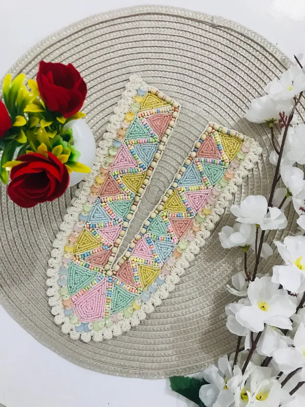 Premdas_Lace_Embroidery_Premium_V_Neck_patch_for_Kurti_Sewing_On_Applique_Patches/Decorative_Patches_for_Clothes,_Jackets,_Jean's,_Blouse,_Saree,_Dress_Decoration_Necklace_Sewing_round_Patch_Decal_Neckline_Badge_Handmade_DIY_Decorative_Fabric_Packig_1_pieces