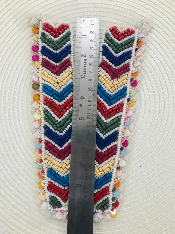 Premdas_Lace_Embroidery_Premium_V_Neck_patch_for_Kurti_Sewing_On_Applique_Patches/Decorative_Patches_for_Clothes,_Jackets,_Jean's,_Blouse,_Saree,_Dress_Decoration_Necklace_Sewing_round_Patch_Decal_Neckline_Badge_Handmade_DIY_Decorative_Fabric_Packig_1_pieces