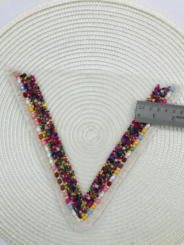 Premdas_Lace_Embroidery_Premium_V_Neck_patch_for_Kurti_Sewing_On_Applique_for_Clothes,_Jackets,_Jean's,_Blouse,_Saree,_Dress_Decoration_Sewing_Decal_Badge_Handmade_DIY_Fabric