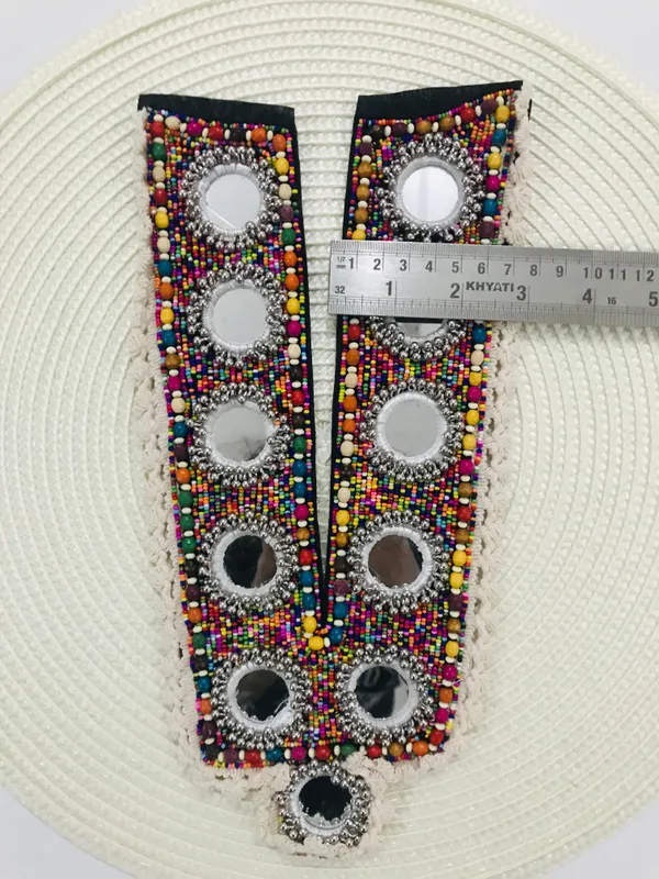 Premdas_Lace_Embroidery_Premium_V_Neck_patch_for_Kurti_Sewing_On_Applique_for_Clothes,_Jackets,_Jean's,_Blouse,_Saree,_Dress_Decoration_Sewing_Decal_Badge_Handmade_DIY_Fabric