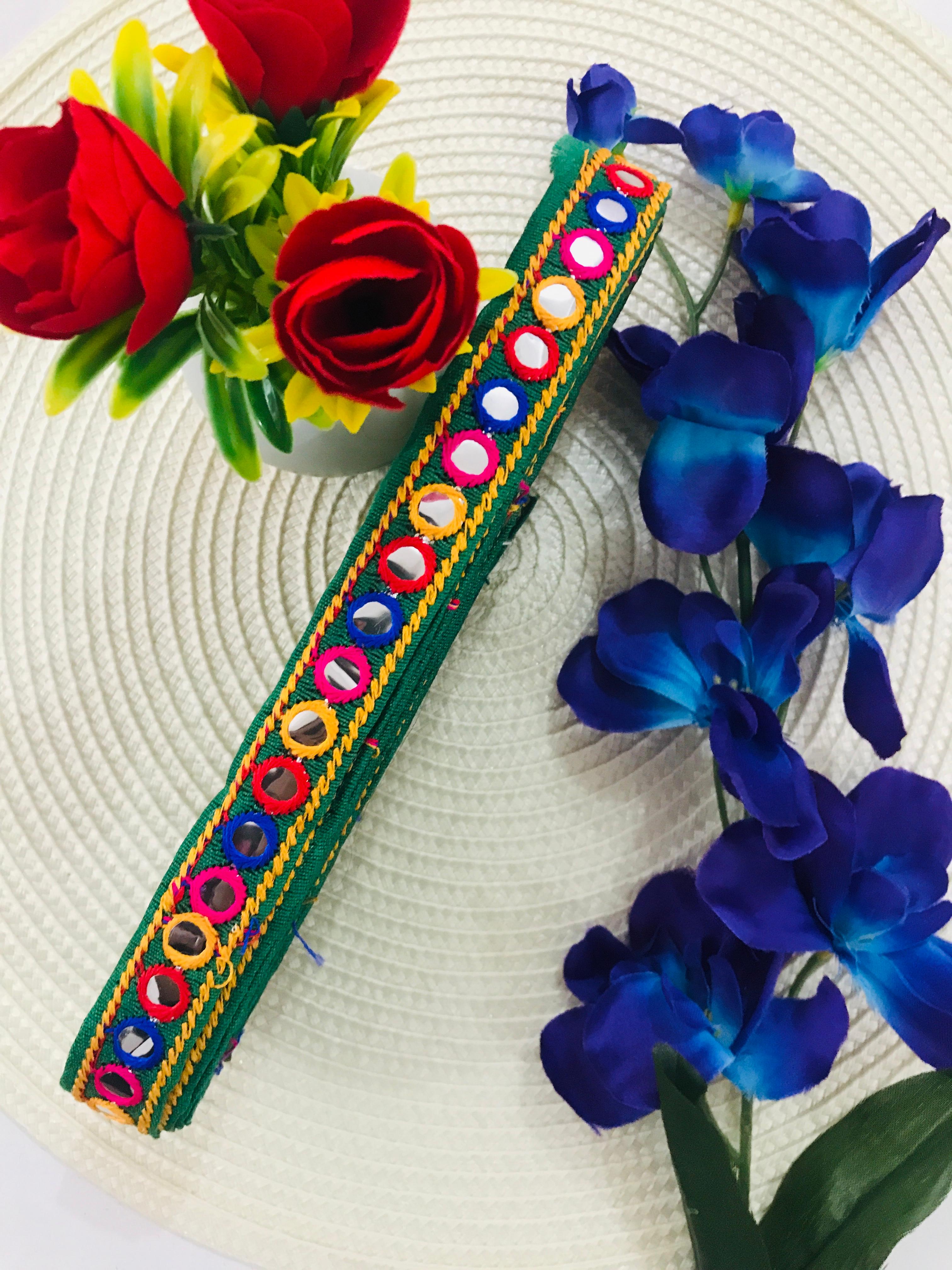 Premdas_Lace_Multicolor_Banjara_Trims,_Embroidery_Multicolor_Banjara_Sewing_Lace,_For_Junk_Journals,_Scrapbooking,_Art_Craft_Project,_Thread_Work_Sari_Trim_Multi_colour_9Mter