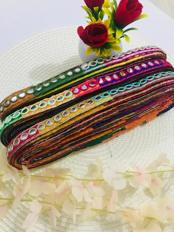 Premdas_Lace_Multicolor_Banjara_Trims,_Embroidery_Multicolor_Banjara_Sewing_Lace,_For_Junk_Journals,_Scrapbooking,_Art_Craft_Project,_Thread_Work_Sari_Trim_Multi_colour_9Mter