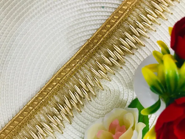 Premdas_Lace_Pearl_Lace_with_Shimmering_Gold_Finish_Zari_Border_Lace_Perfect_for_for_Saree,_Blouse,_Dupatta,_Lehenga,_Sewing,_Designing_Crafts_and_Home_Decor_(1_Meter)