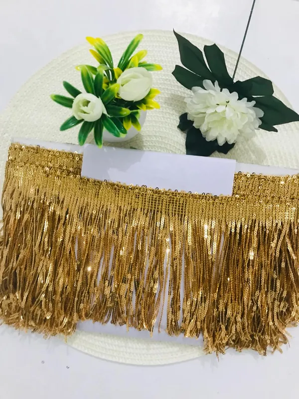 Premdas_Lace_Shiny_Gold_Zari_Border_Lace_for_Sewing,_Embroidery,_Edging,_Saree_Border,_Blouse,_Dupatta_Border,_Lehenga,_Kurti_etc_3__Meters_6inch_size