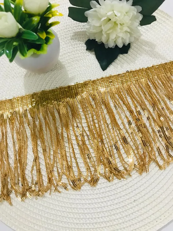 Premdas_Lace_Shiny_Gold_Zari_Border_Lace_for_Sewing,_Embroidery,_Edging,_Saree_Border,_Blouse,_Dupatta_Border,_Lehenga,_Kurti_etc_3__Meters_6inch_size