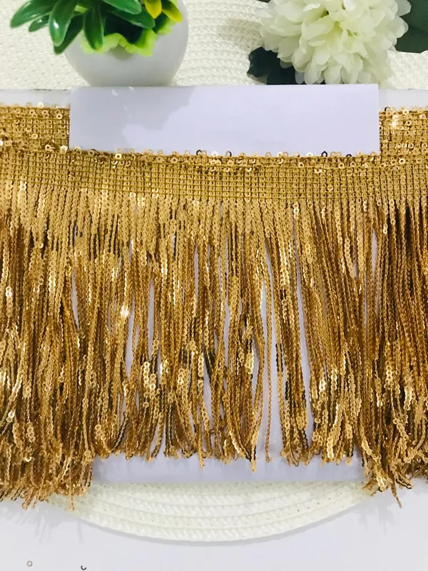 Premdas_Lace_Shiny_Gold_Zari_Border_Lace_for_Sewing,_Embroidery,_Edging,_Saree_Border,_Blouse,_Dupatta_Border,_Lehenga,_Kurti_etc_3__Meters_6inch_size