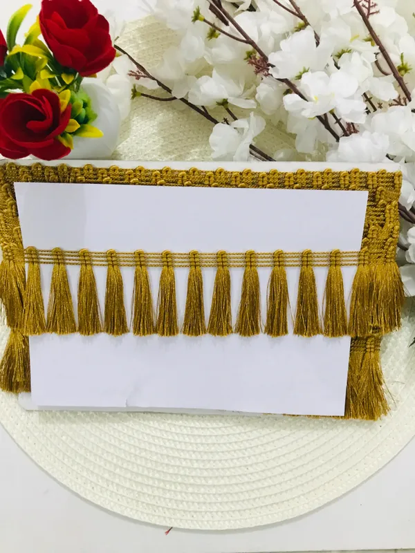 Premdas_Lace_Tassel_Fringe_Sequence_Lace_Border_for_Dresse,_Saree,_Lehenga,_Dupatta,_Bag,_Craft_and_Decorations_Colour_(9_Metre)