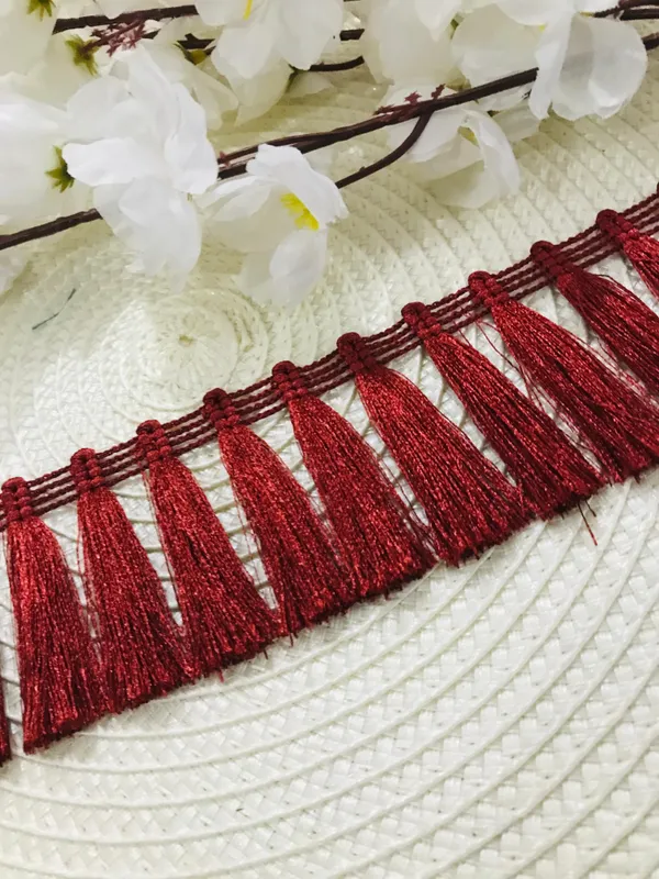 Premdas_Lace_Tassel_Fringe_Sequence_Lace_Border_for_Dresse,_Saree,_Lehenga,_Dupatta,_Bag,_Craft_and_Decorations_Colour_(9_Metre)