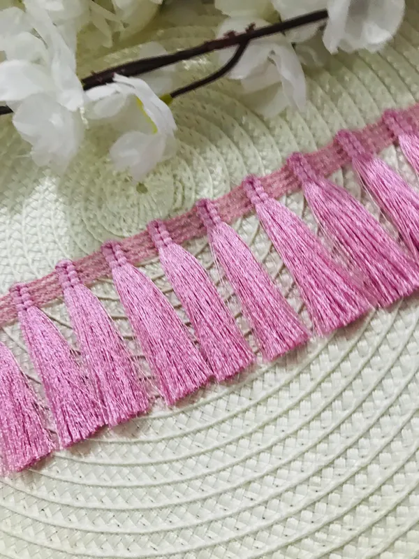 Premdas_Lace_Tassel_Fringe_Sequence_Lace_Border_for_Dresse,_Saree,_Lehenga,_Dupatta,_Bag,_Craft_and_Decorations_Colour_(9_Metre)
