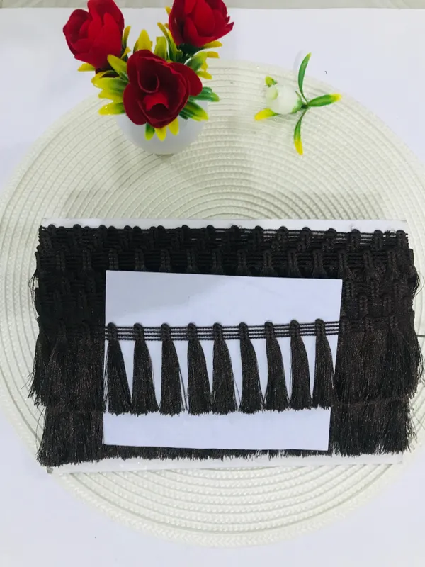 Premdas_Lace_Tassel_Fringe_Sequence_Lace_Border_for_Dresse,_Saree,_Lehenga,_Dupatta,_Bag,_Craft_and_Decorations_Colour_(9_Metre)