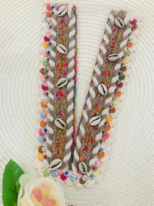 Premdas_Lace__Embroidery_Premium_V_Neck_patch_for_Kurti_Sewing_On_Applique_Patches/Decorative_Patches_for_Clothes,_Jackets,_Jean's,_Blouse,_Saree,_Dress_Decoration_Necklace_Sewing_round_Patch_Decal_Neckline_Badge_Handmade_DIY_Decorative_Fabric_Packig_1_pieces