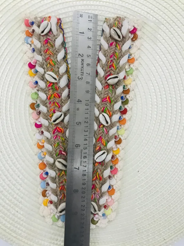 Premdas_Lace__Embroidery_Premium_V_Neck_patch_for_Kurti_Sewing_On_Applique_Patches/Decorative_Patches_for_Clothes,_Jackets,_Jean's,_Blouse,_Saree,_Dress_Decoration_Necklace_Sewing_round_Patch_Decal_Neckline_Badge_Handmade_DIY_Decorative_Fabric_Packig_1_pieces