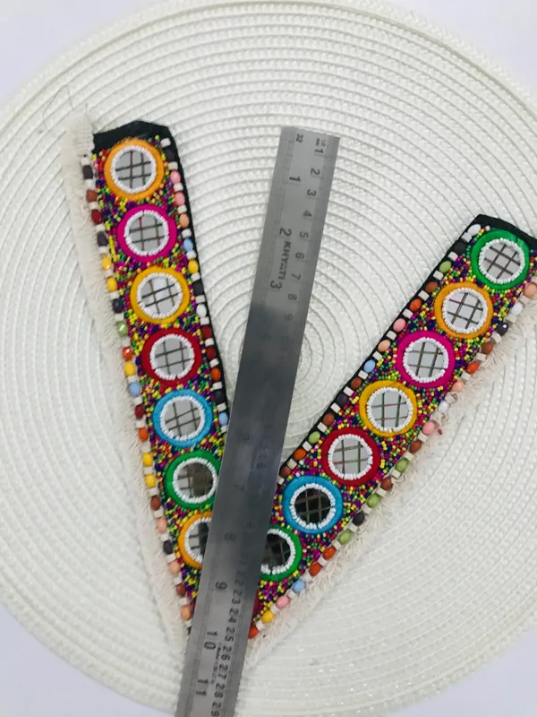 Premdas_Lace__Embroidery_Premium_V_Neck_patch_for_Kurti_Sewing_On_Applique_for_Clothes,_Jackets,_Jean's,_Blouse,_Saree,_Dress_Decoration_Sewing_Decal_Badge_Handmade_DIY_Fabric