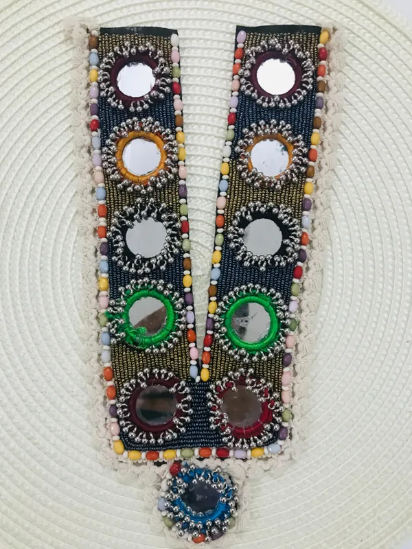 Premdas__Lace_Embroidery_Premium_V_Neck_patch_for_Kurti_Sewing_On_Applique_Patches/Decorative_Patches_for_Clothes,_Jackets,_Jean's,_Blouse,_Saree,_Dress_Decoration_Necklace_Sewing_round_Patch_Decal_Neckline_Badge_Handmade_DIY_Decorative_Fabric