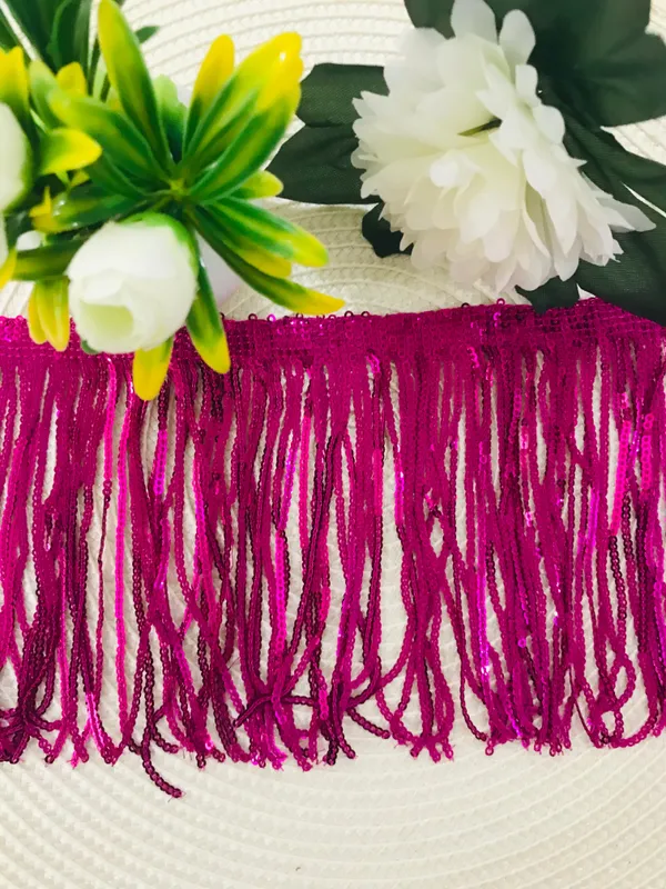 Premdas_lace_Colorful_Sequin_Tassel_Lace_Trim_Ribbon_Fringe_DIY_Handmade_Dance_Performance_Clothing_Decoration_Accessorie_(3miter)_Length_-_6_Inch