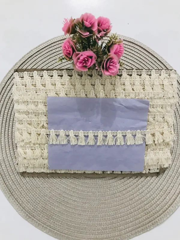 Premdas_lace_Indian_Cotton_Natural_Ivory_100%_Cotton_Brush_Fringe_Trim_Decorative_Cotton_Fringe_Trim_Cream_Tassel_Fringe,_Matte_Fringe_15_Meter
