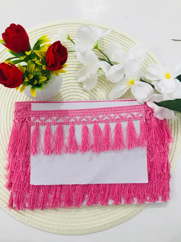 Premdas_lace_Tassel_Fringe_Sequence_Lace_Border_for_Saree,_Lehenga,_Dupatta,_Bag,_Craft_and_Decorations