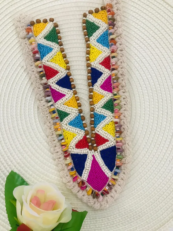 Premds_Lace__Embroidery_Premium_V_Neck_patch_for_Kurti_Sewing_On_Applique_Patches/Decorative_Patches_for_Clothes,_Jackets,_Jean's,_Blouse,_Saree,_Dress_Decoration_Necklace_Sewing_round_Patch_Decal_Neckline_Badge_Handmade_DIY_Decorative_Fabric_Packig_1_pieces