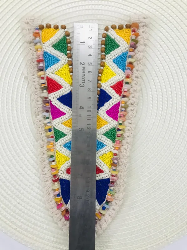 Premds_Lace__Embroidery_Premium_V_Neck_patch_for_Kurti_Sewing_On_Applique_Patches/Decorative_Patches_for_Clothes,_Jackets,_Jean's,_Blouse,_Saree,_Dress_Decoration_Necklace_Sewing_round_Patch_Decal_Neckline_Badge_Handmade_DIY_Decorative_Fabric_Packig_1_pieces