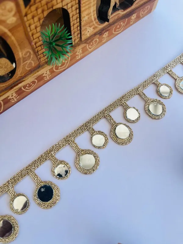 Premium_Latkan_Lace_Border_Real_Mirror,_Hand_Made_Tassel_Trim__9_Meter_Gold_Colour