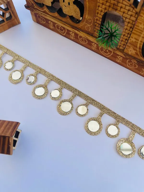 Premium_Latkan_Lace_Border_Real_Mirror,_Hand_Made_Tassel_Trim__9_Meter_Gold_Colour