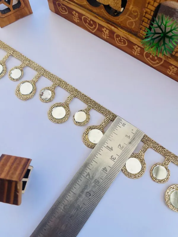 Premium_Latkan_Lace_Border_Real_Mirror,_Hand_Made_Tassel_Trim__9_Meter_Gold_Colour