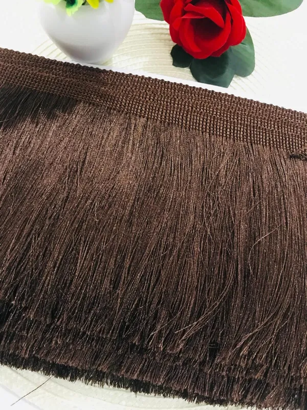 Coffee_Poliyester_Premium_Trim_Lace_For_Women