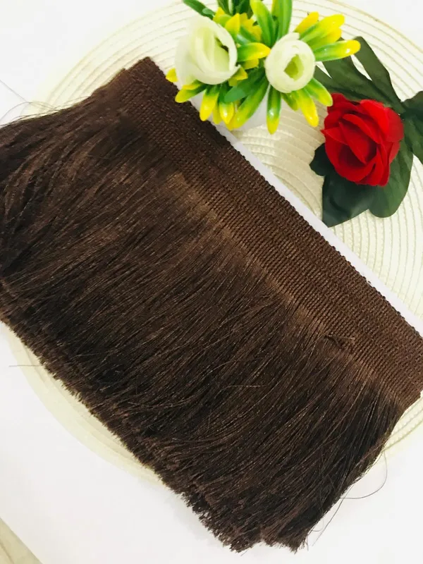 Coffee_Poliyester_Premium_Trim_Lace_For_Women