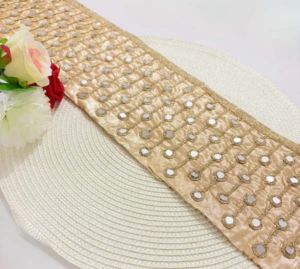 Lace_Border_with_Daimond_Mirror_Work_jari_Embroidery_Work,dori_lace,lace_Border,Blouse_lace,Saree_Border,Dupatta,lahenga,_Art_Craft_9_Meter_Gold_Colour