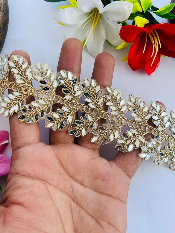 Gold_Mirror_Stone_Premium_Lace_For_Women