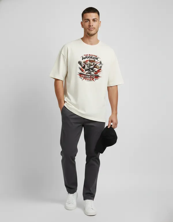 The_Raging_Warrior_Power_Oversized_t_shirt