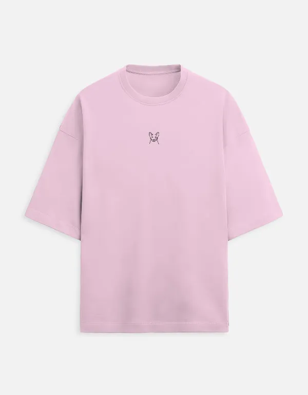 Pink_The_Dog_Emboride__Oversized_Tshirt_For_Men