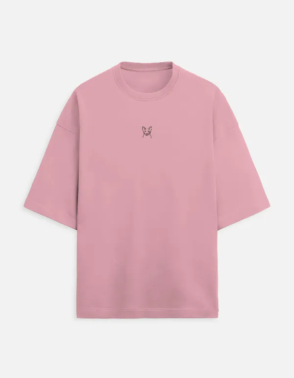 Pink_The_Dog_Emboride_Oversized_Tshirt