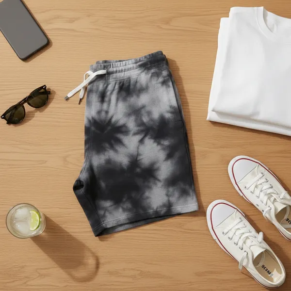 White_And_Black_Premium_Cotton_Shorts_For_Unisex