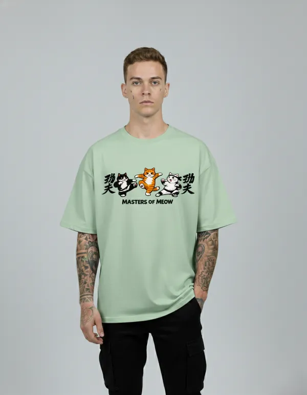 The_Masters_of_meow_Oversized_t_shirt